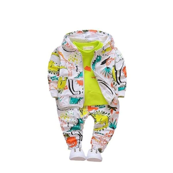Googo Gaaga Boys Cotton Printed Hoodie Sweatshirt with Joggers in Clothing Set
